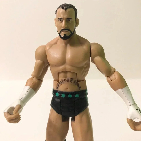 2011 Mattel  WWE Wrestling Flex Force CM Punk Figure WWF WCW - Picture 2 of 16